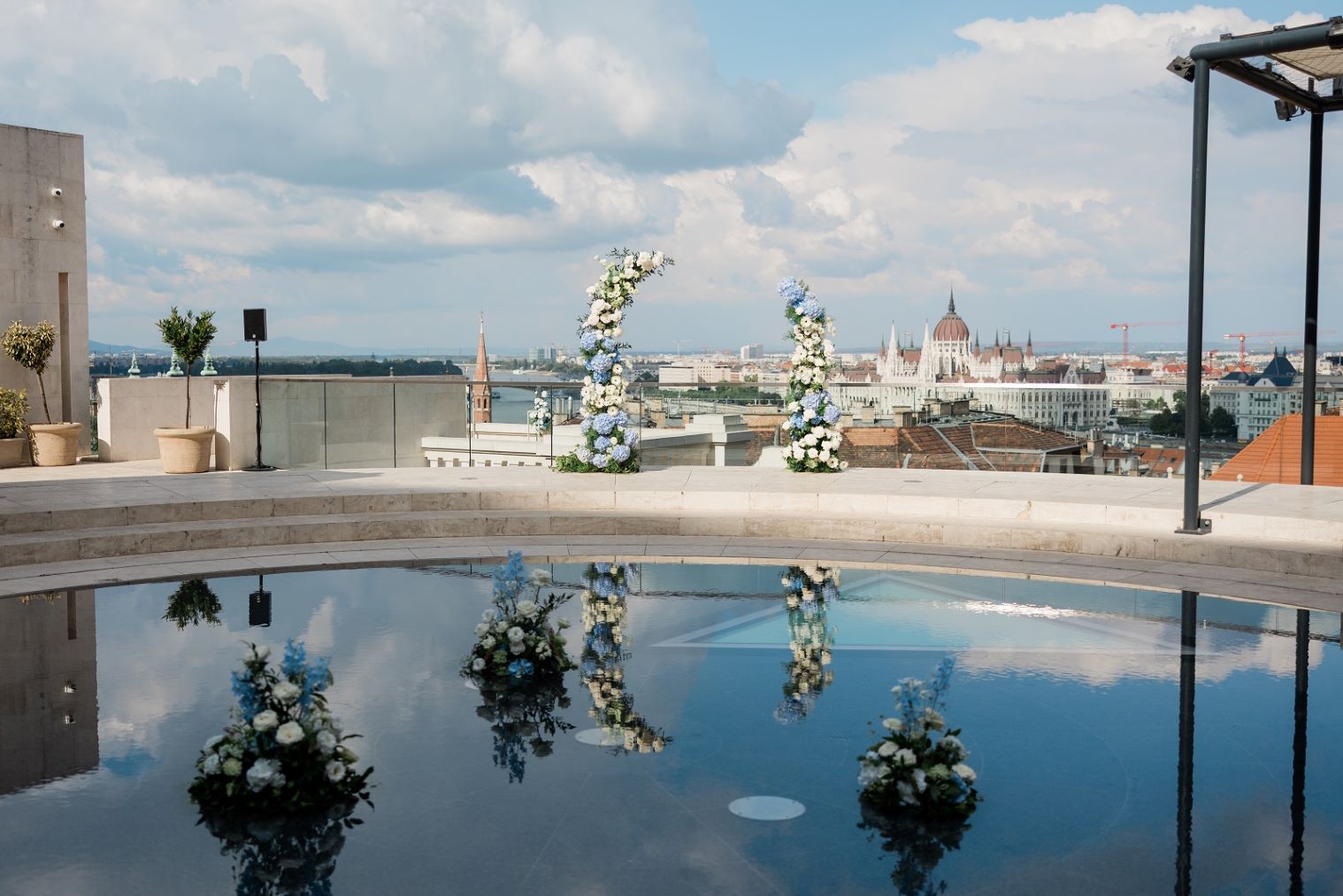 Aranyb&aacute;stya (Golden Bastion) wedding venue panorama Budapest.